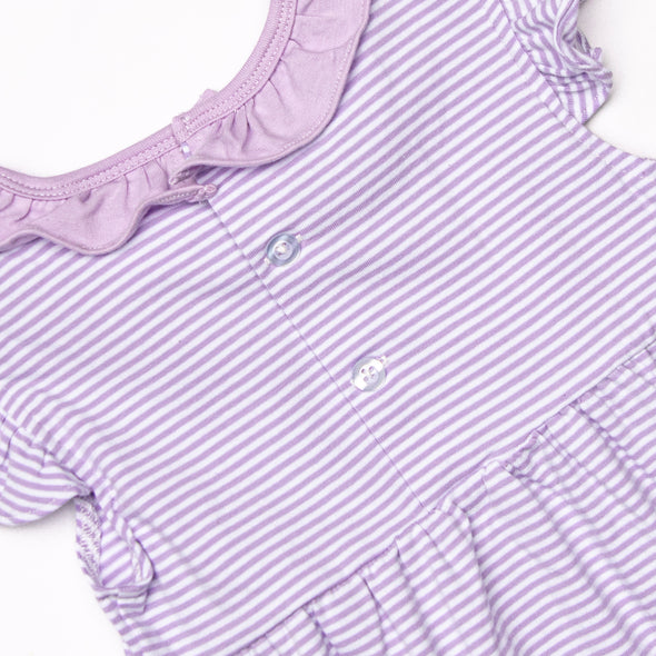 Carlie Short Set, Purple Stripe