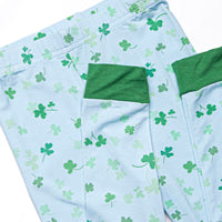 Cuddly Clovers Bamboo Pajama Set, Blue