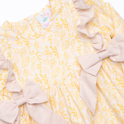 Amber Autumn Diaper Set, Yellow