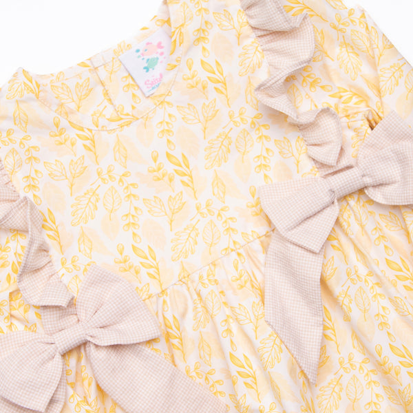 Amber Autumn Diaper Set, Yellow