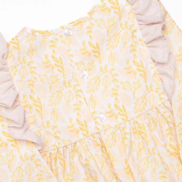 Amber Autumn Dress, Yellow