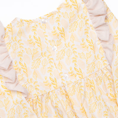 Amber Autumn Diaper Set, Yellow