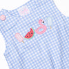 Pool Day Picks Applique Dress, Blue