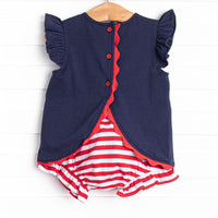 Bold Stripes Diaper Set, Navy