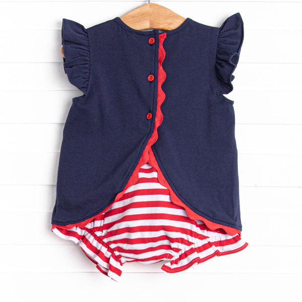 Bold Stripes Diaper Set, Navy