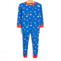 This set is made of the extremely soft, stretchy bamboo viscose fabric that feels like butter and features a puppy print.