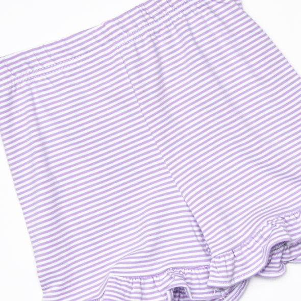 Lemonade Stand Applique Short Set, Purple