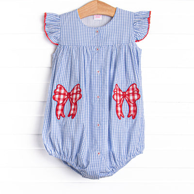 Star-Spangled Sweetie Applique Bubble, Blue