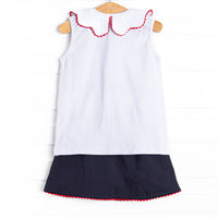 All-American Classic Skirt Set, Blue