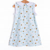 Bumble Bee Blues Dress, Blue