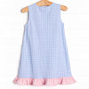 Pool Day Picks Applique Dress, Blue