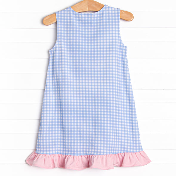 Pool Day Picks Applique Dress, Blue