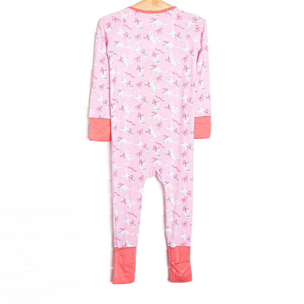 Cat Nap Bamboo Zippy Pajama, Pink