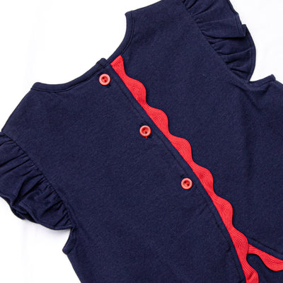 Bold Stripes Diaper Set, Navy
