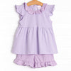 Carlie Short Set, Purple Stripe