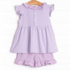 Carlie Short Set, Purple Stripe