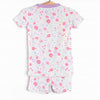 Floral Party Bamboo Pajama Short Set, Purple