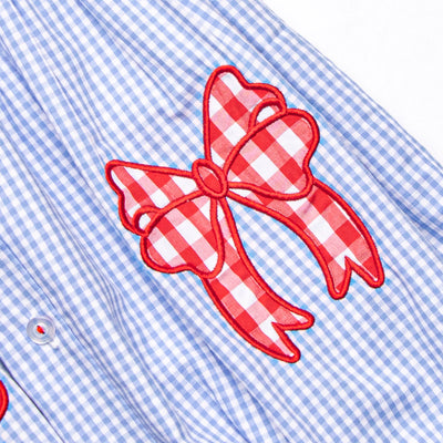 Star-Spangled Sweetie Applique Bubble, Blue