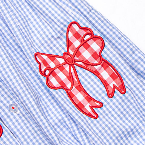 Star-Spangled Sweetie Applique Dress, Blue