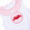 King Crab Crawl Applique Short Set, Pink