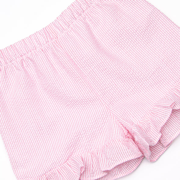 King Crab Crawl Applique Short Set, Pink