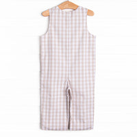 Rodeo Rider Smocked Long Jon Jon, Tan