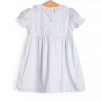 Bye Bye Butterfly Smocked Dress, Blue