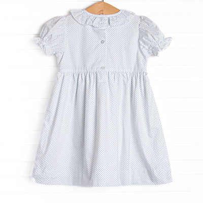 Bye Bye Butterfly Smocked Dress, Blue