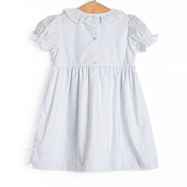 Bye Bye Butterfly Smocked Dress, Blue