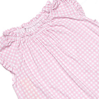 Pink Gingham Bamboo Night Gown, Pink