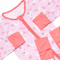 Cat Nap Bamboo Zippy Pajama, Pink
