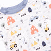 Farmer in the Dell Bamboo Pajama Short Set, Blue