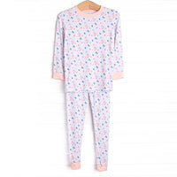 Gosling Garden Bamboo Pajama Set, Pink