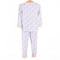Gosling Garden Bamboo Pajama Set, Pink
