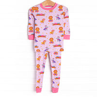 Super Sleepers Bamboo Pajama Set, Pink