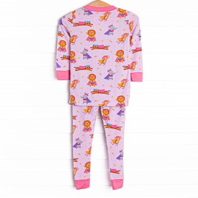 Super Sleepers Bamboo Pajama Set, Pink