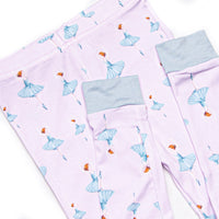 Teal Twirls Bamboo Pajama Set, Pink