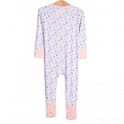 Gosling Garden Bamboo Zippy Pajama, Pink