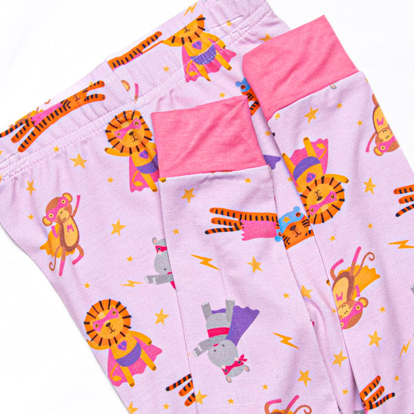 Super Sleepers Bamboo Pajama Set, Pink