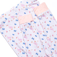 Gosling Garden Bamboo Pajama Set, Pink