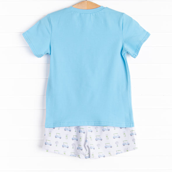 Tee Time Short Set, Blue