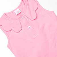 Samantha Scalloped Collar Sleeveless Top, (5 Colors)