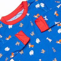 Park Playdate Bamboo Pajama Set, Blue
