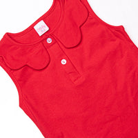 Samantha Scalloped Collar Sleeveless Top, (5 Colors)