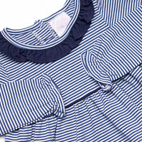 Berkley Long Sleeve Diaper Set, Navy Stripe