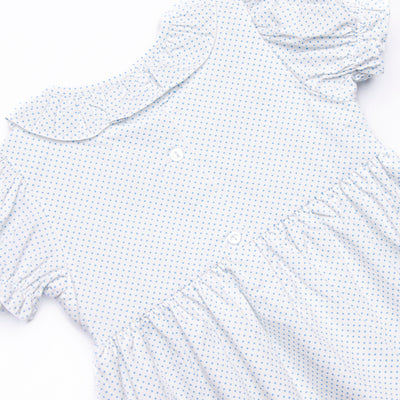 Bye Bye Butterfly Smocked Dress, Blue