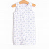 Tee Time Short Romper, Blue