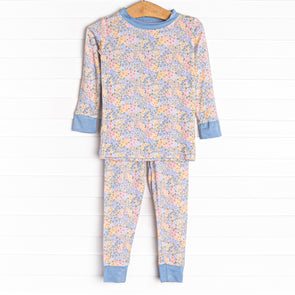 Bloom Baby Bloom Bamboo Pajama Set, Blue