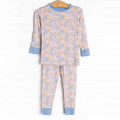 Bloom Baby Bloom Bamboo Pajama Set, Blue