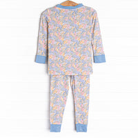 Bloom Baby Bloom Bamboo Pajama Set, Blue